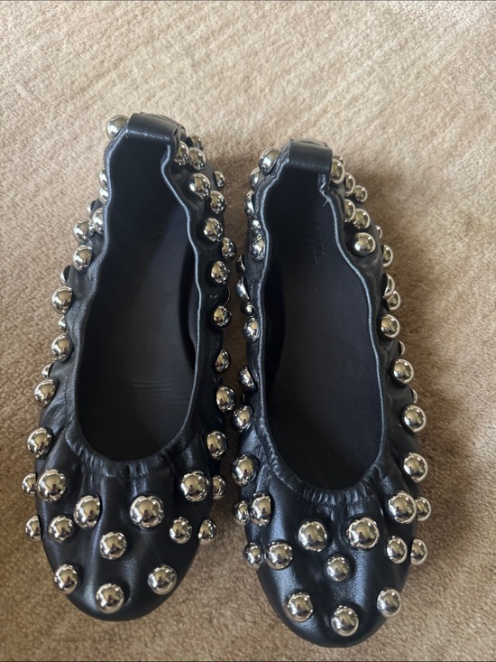 Isabel Marant Shoes - Isabel Marant Studded Flats in Black & Silver EU 39
